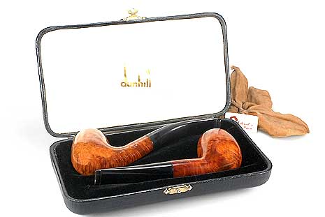 Alfred Dunhill Amber Root 2 Pfeifen Set oF Alfred Dunhill Amber Root 2 Pfeifen Set oF